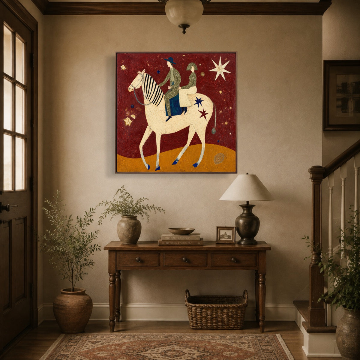 Across A Fairytale — vertical horse & equestrian art, view 2