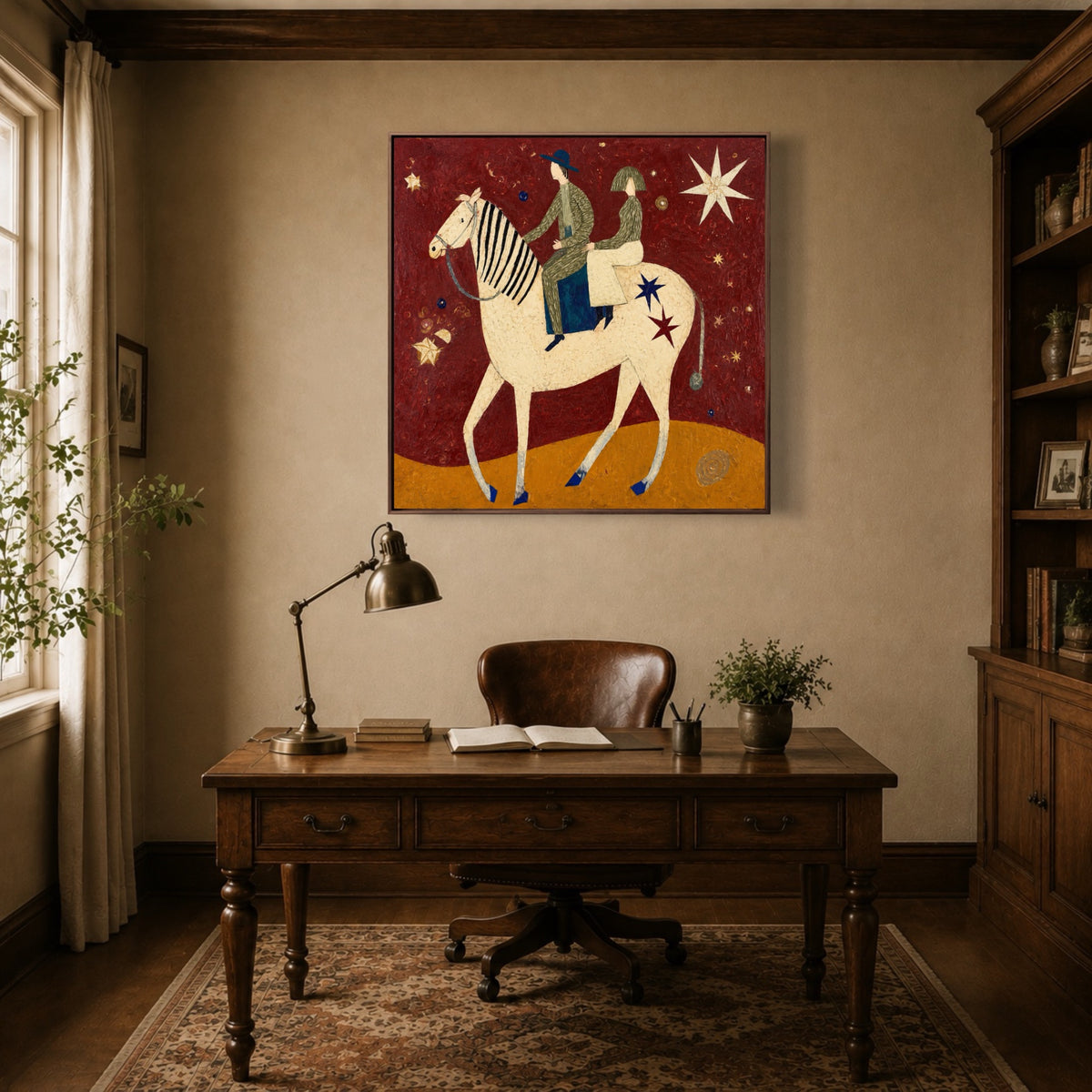 Across A Fairytale — vertical horse & equestrian art, view 4