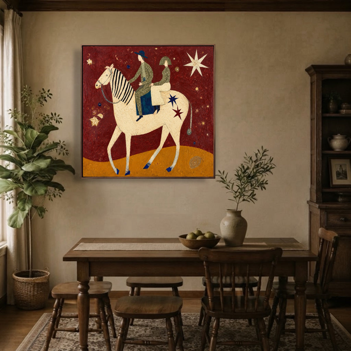 Across A Fairytale — vertical horse & equestrian art, view 5