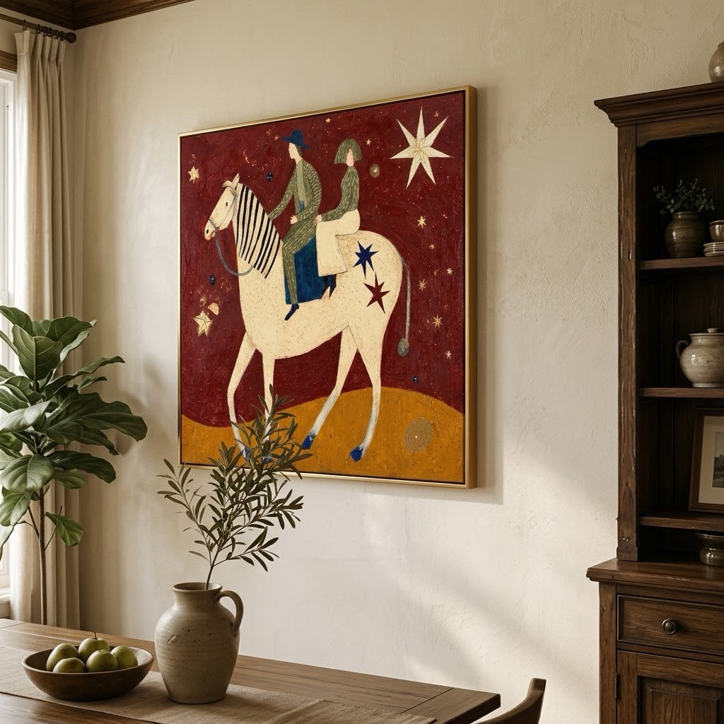 Across A Fairytale — vertical horse & equestrian art, view 7