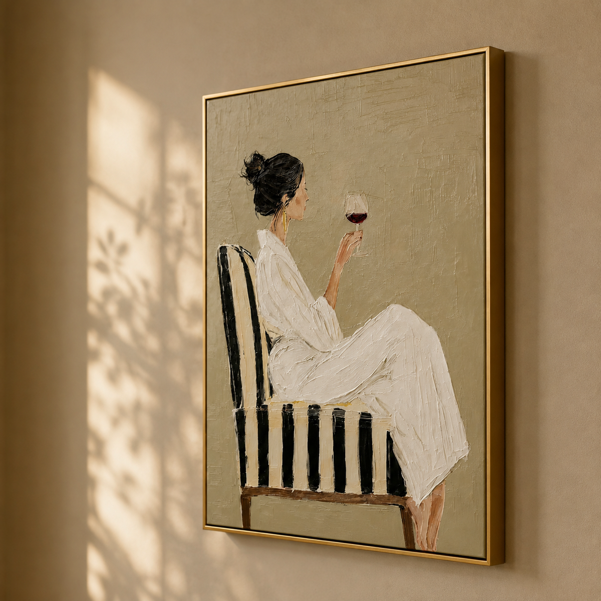 An Afternoon Pause oil painting room view 6