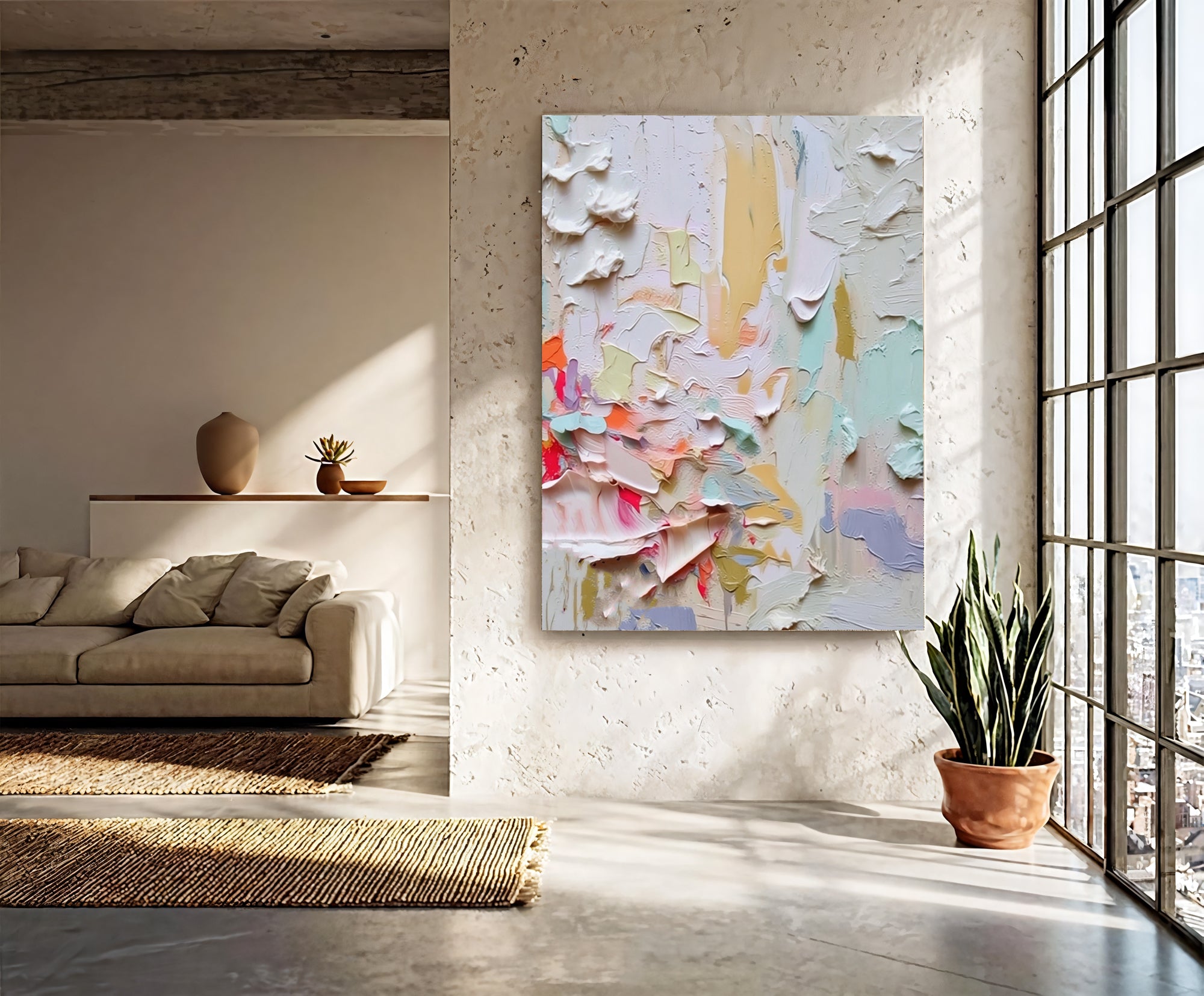 Textured Vivid Strokes | Pastel Hues