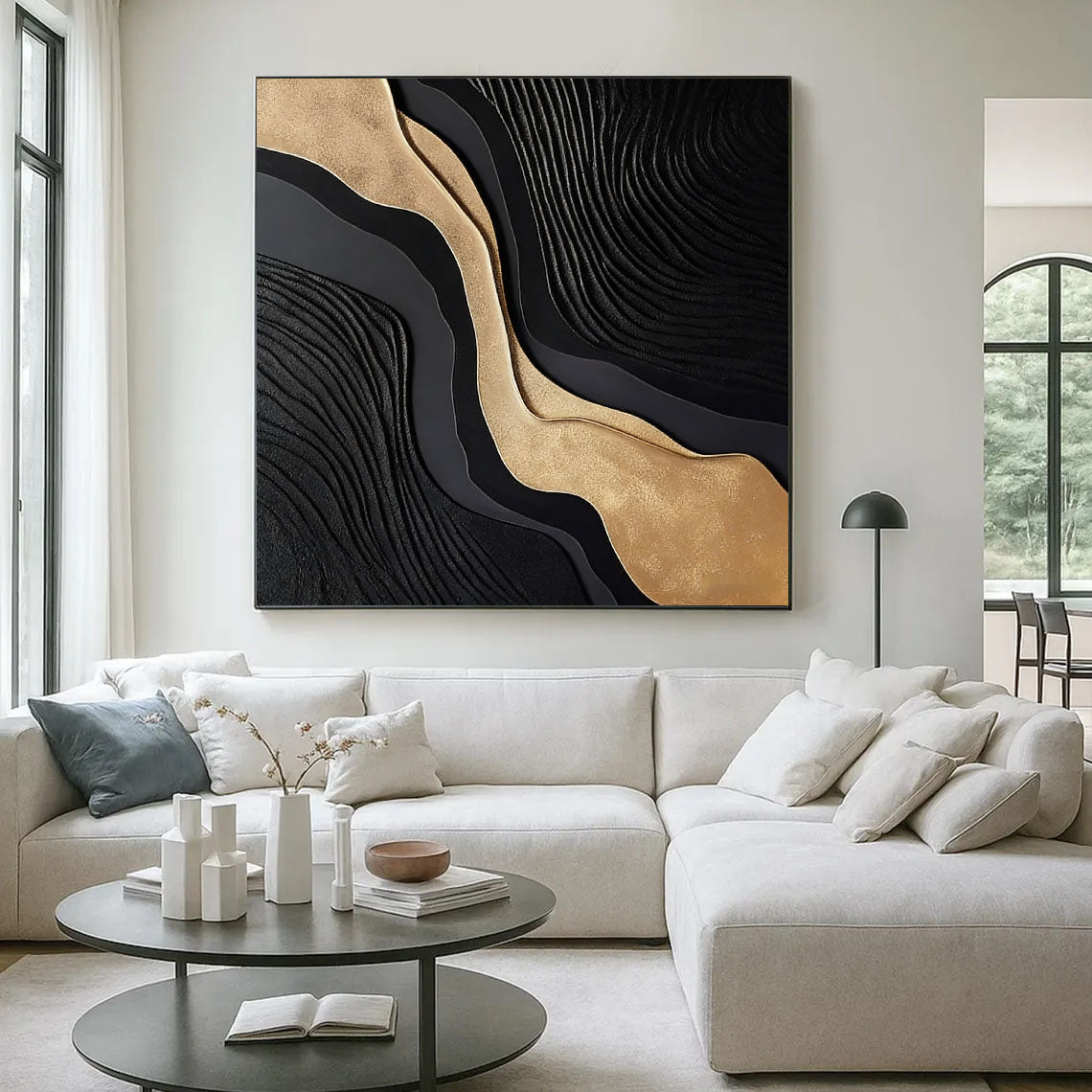 Layered Gilded Currents | Obsidian Flow