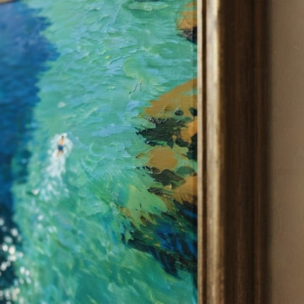Impressionist Art | Dual Blue Bay Swim