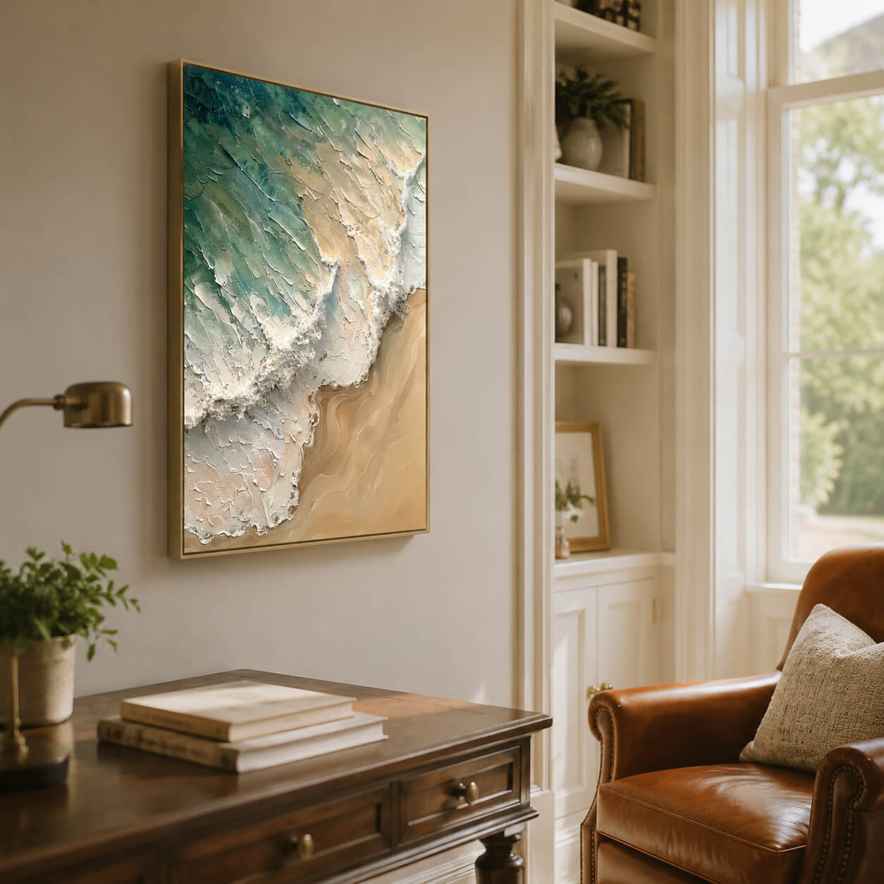 Impressionist Art | Shore Wave Impasto