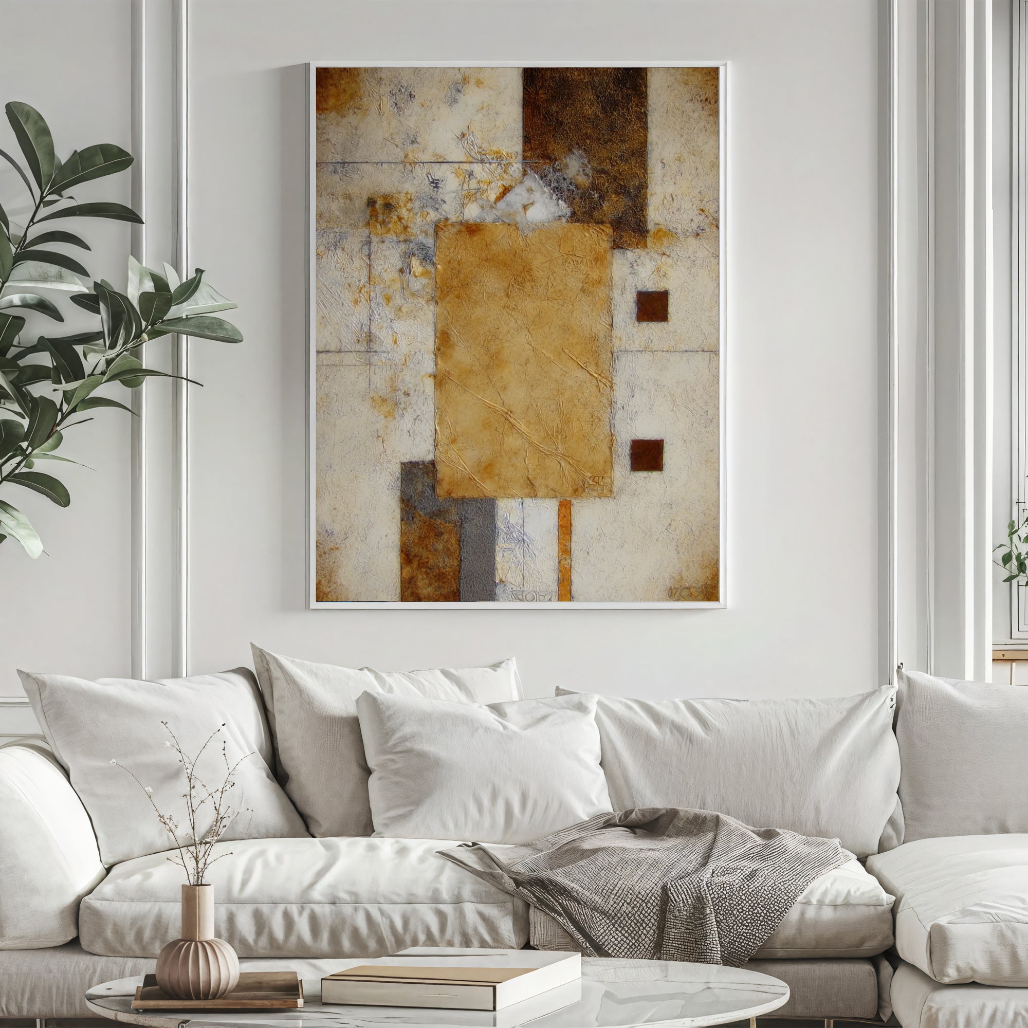 Textured Earthy Abstraction | Warm Hues