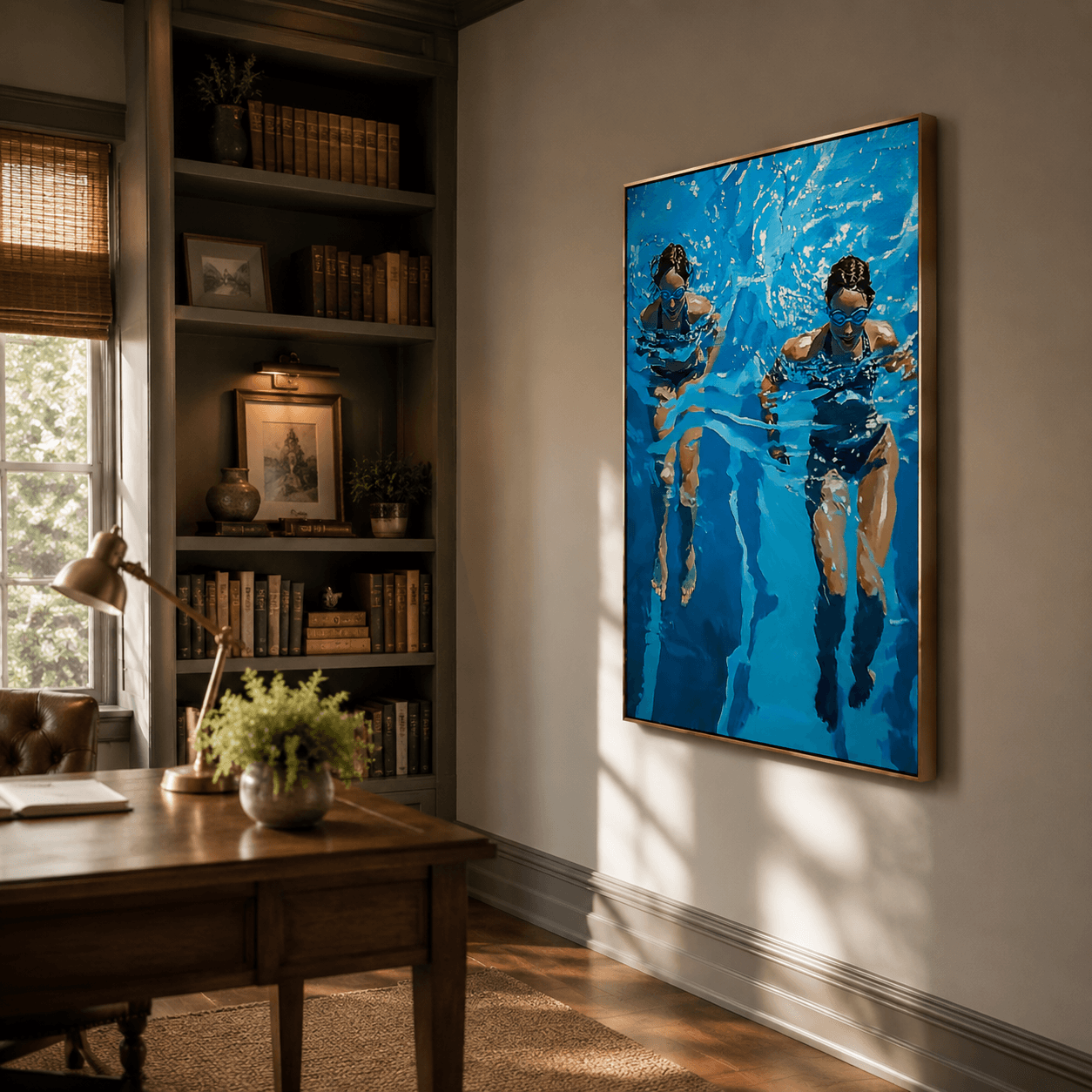 Impressionist Art | Twin Pool Swimmers