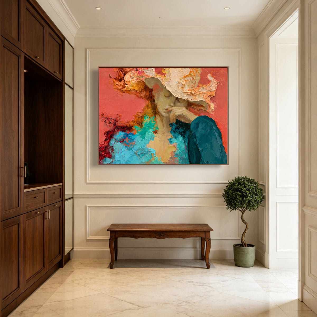 Beneath The Brim — horizontal portrait art, view 3
