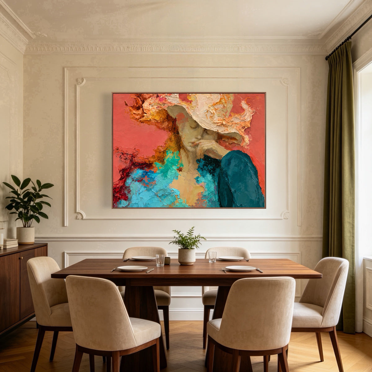 Beneath The Brim — horizontal portrait art, view 4