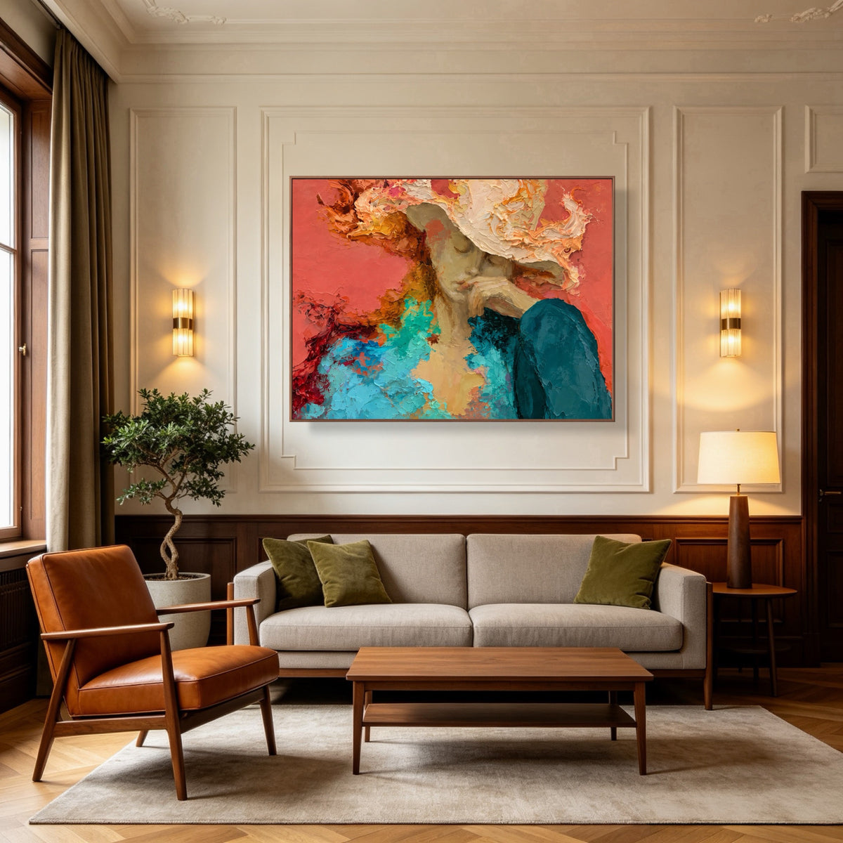 Beneath The Brim — horizontal portrait art, view 5