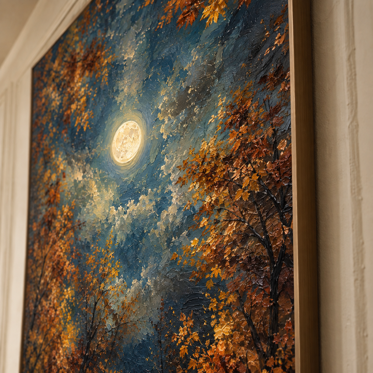Between Moonlit Branches — vertical landscape art, view 6