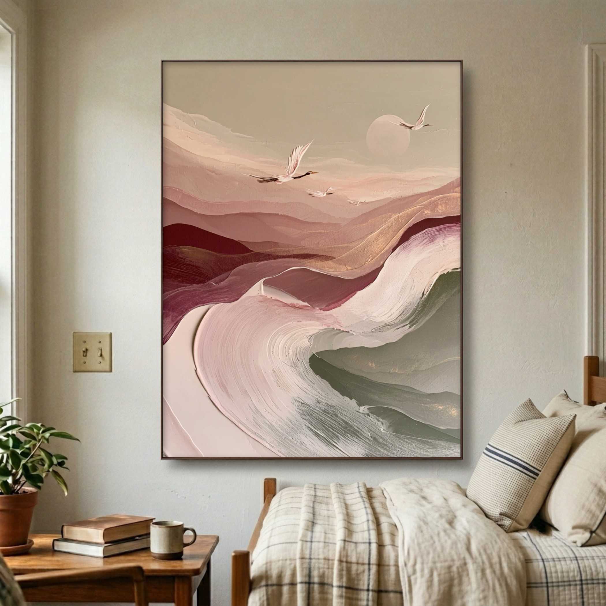 Wabi-Sabi Art | Blush Tidal Crossing - View 6