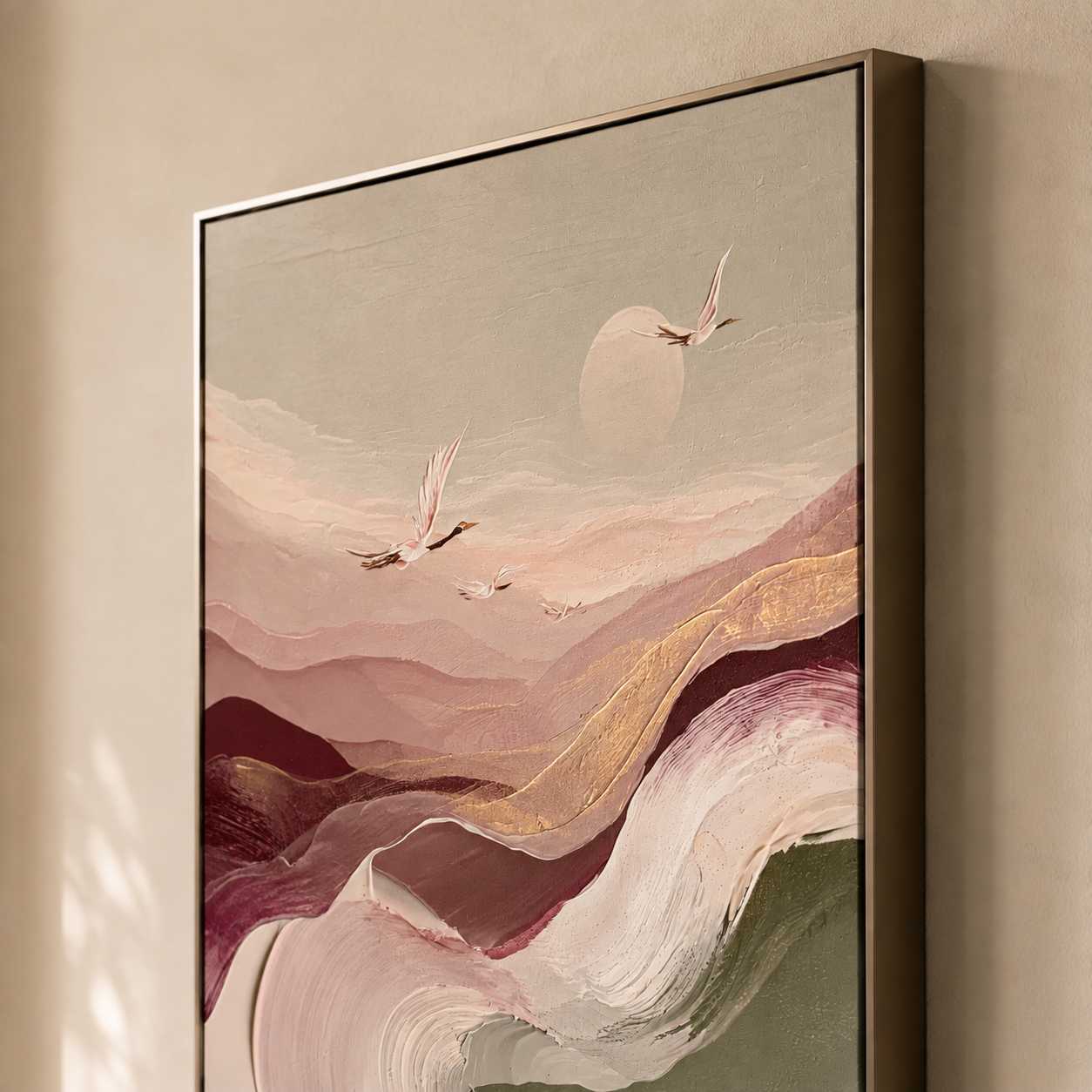 Wabi-Sabi Art | Blush Tidal Crossing - View 8