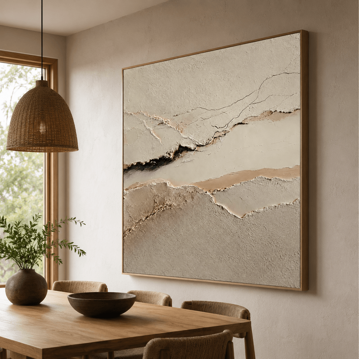 Textured Wabi Cliffscape | Neutral Tundra