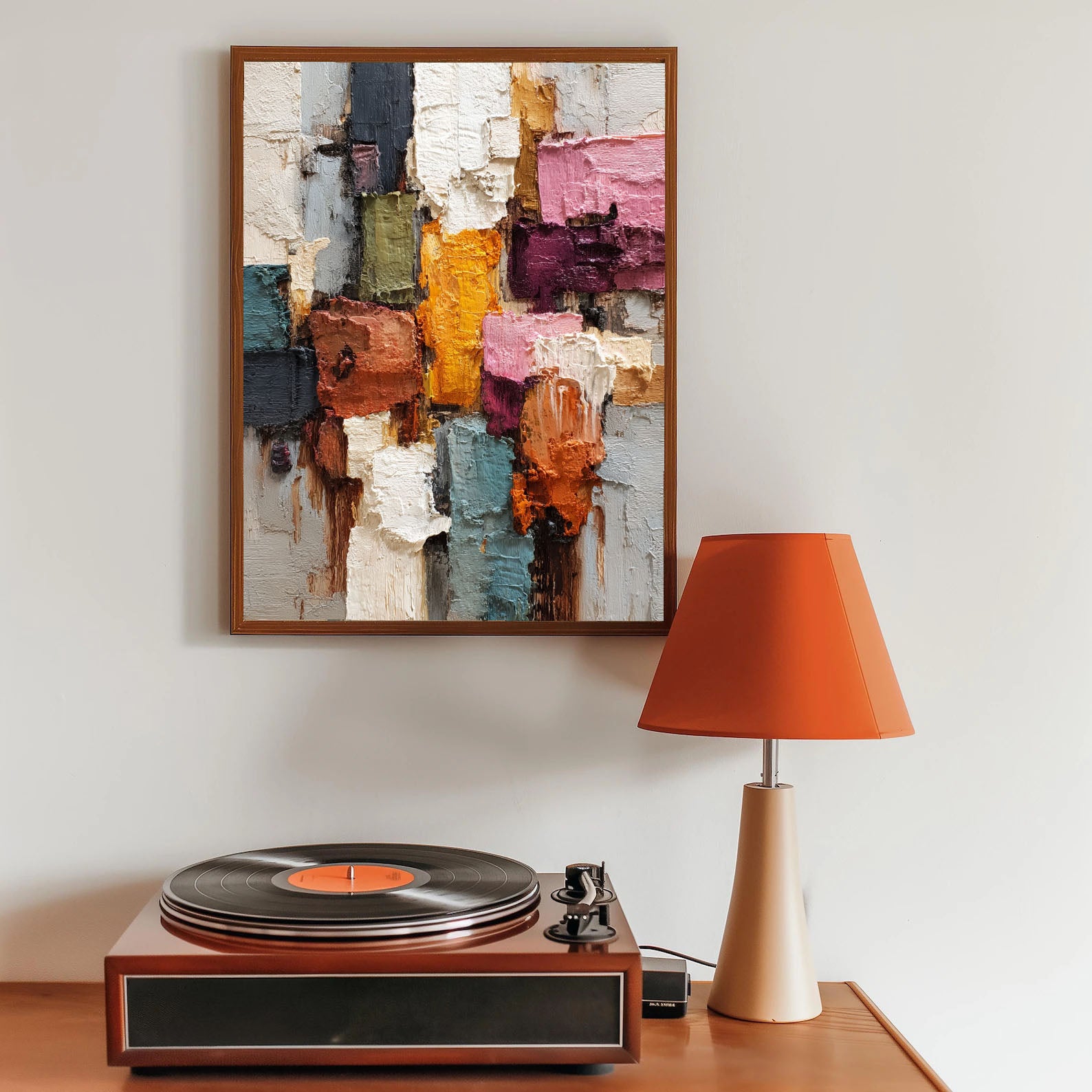 Textured Colorful Art | Vibrant Depth