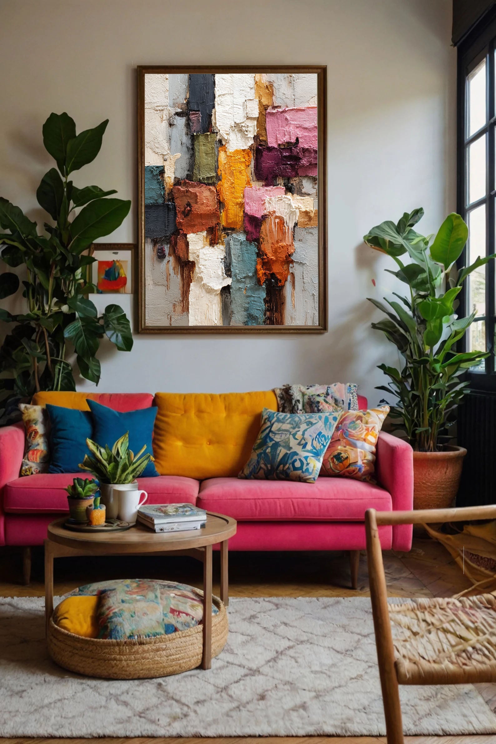 Textured Colorful Art | Vibrant Depth