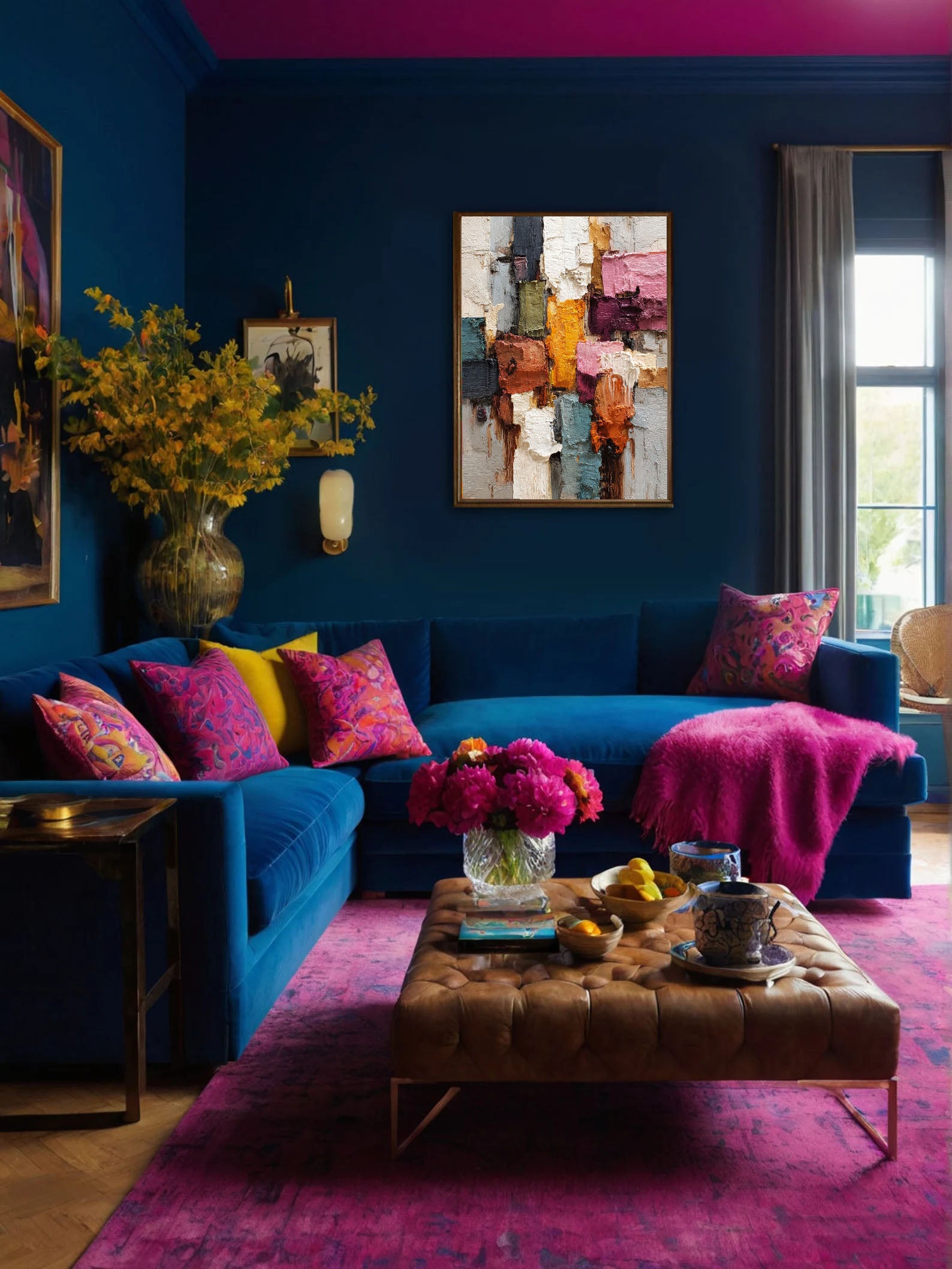 Textured Colorful Art | Vibrant Depth