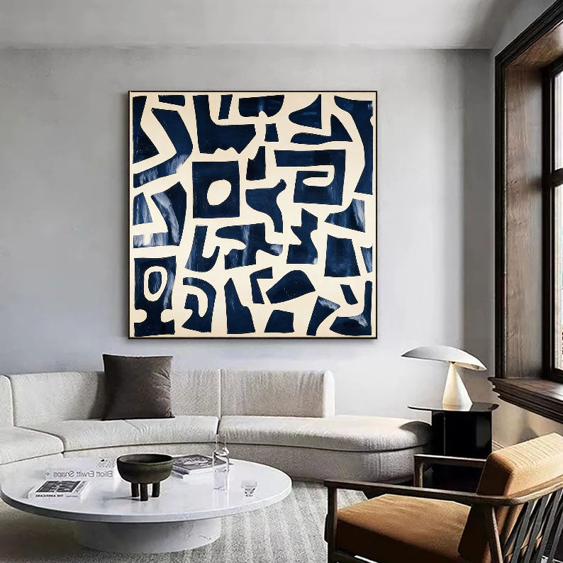 Bold Geometric Rhythm | Indigo Maze