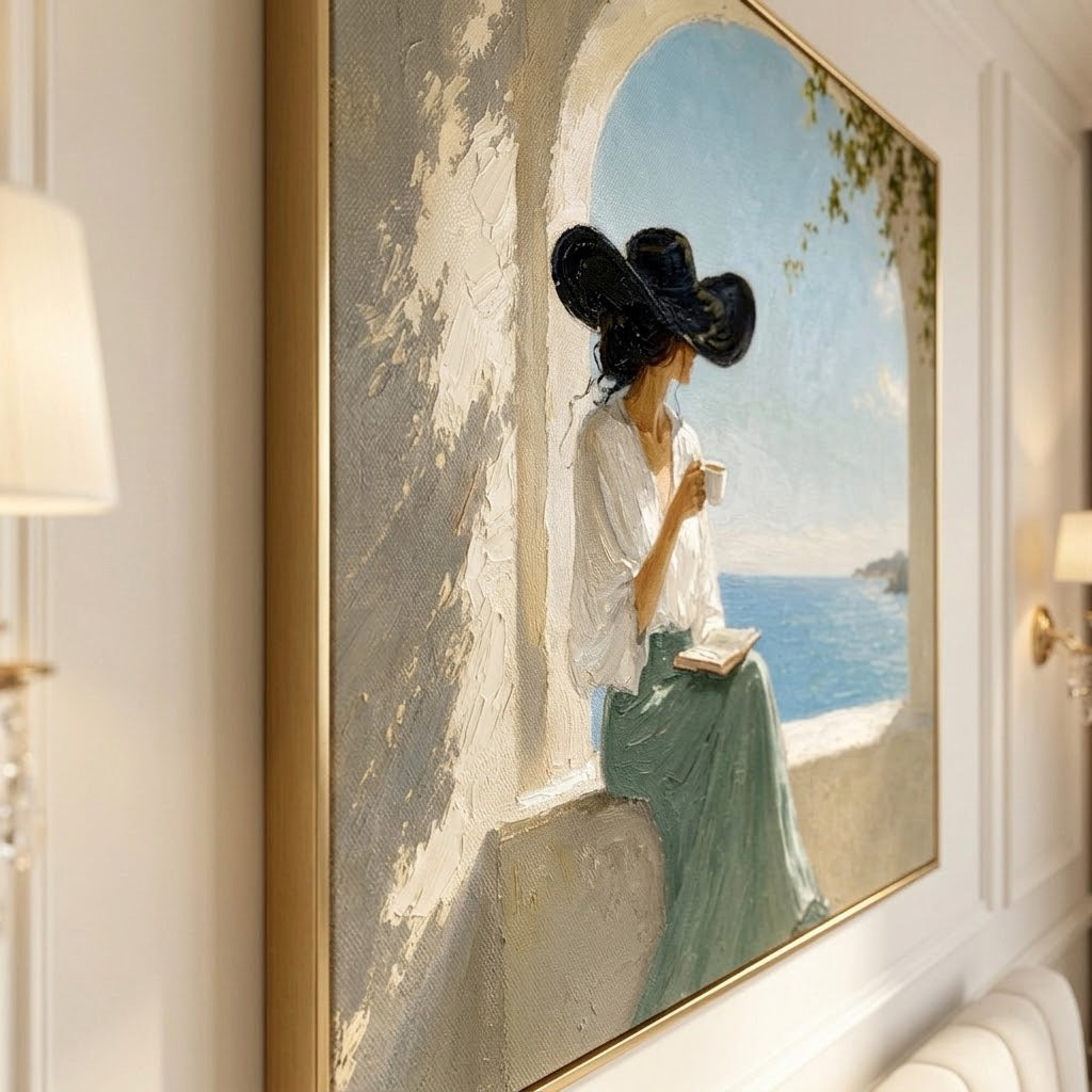Coastal Chapter Stillness oil painting view 5