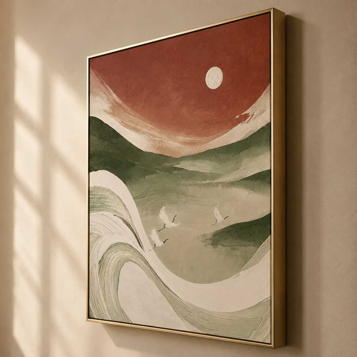 Wabi-Sabi Art | Crimson Valley Flight - View 7