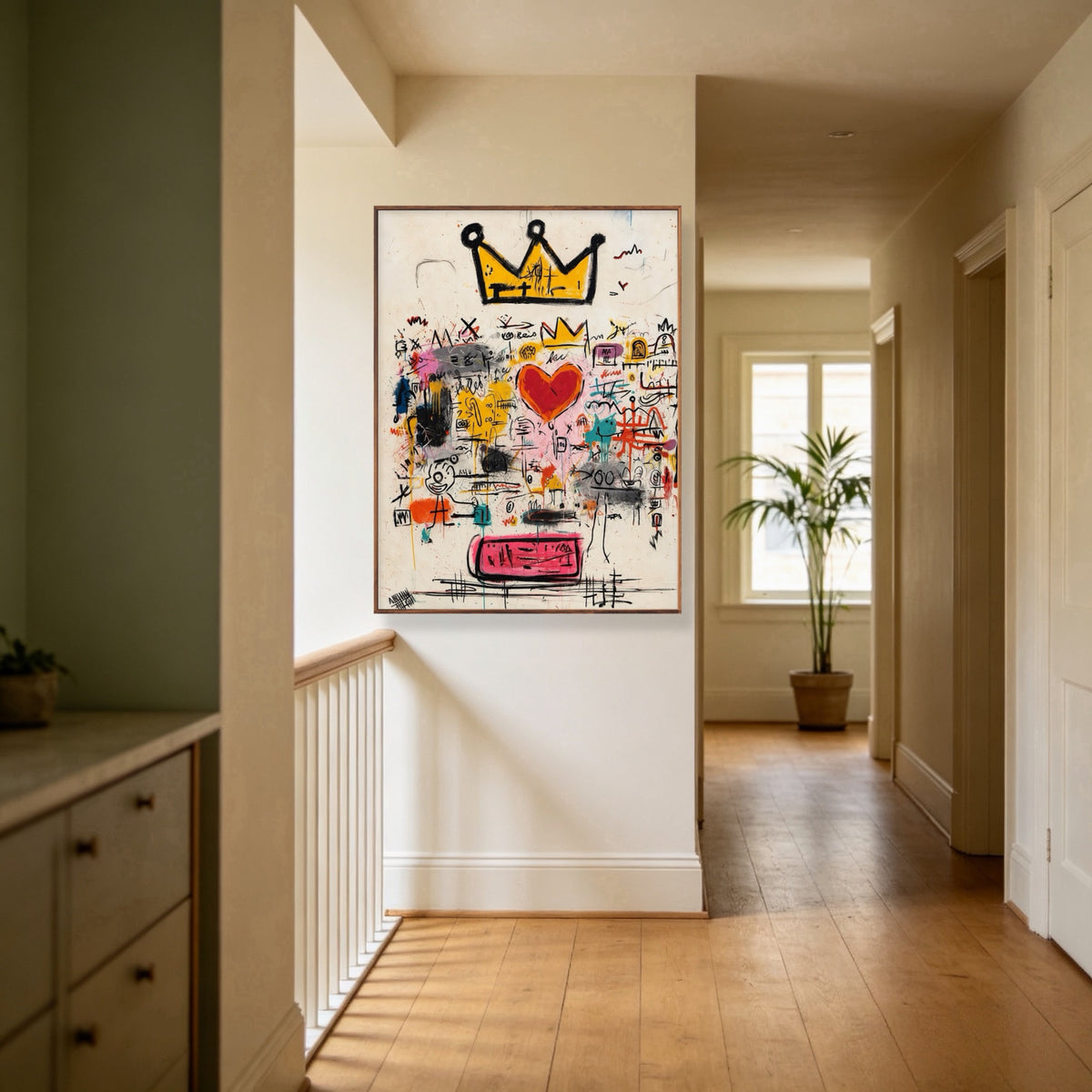 Crown Above Chaos oil painting room view 1