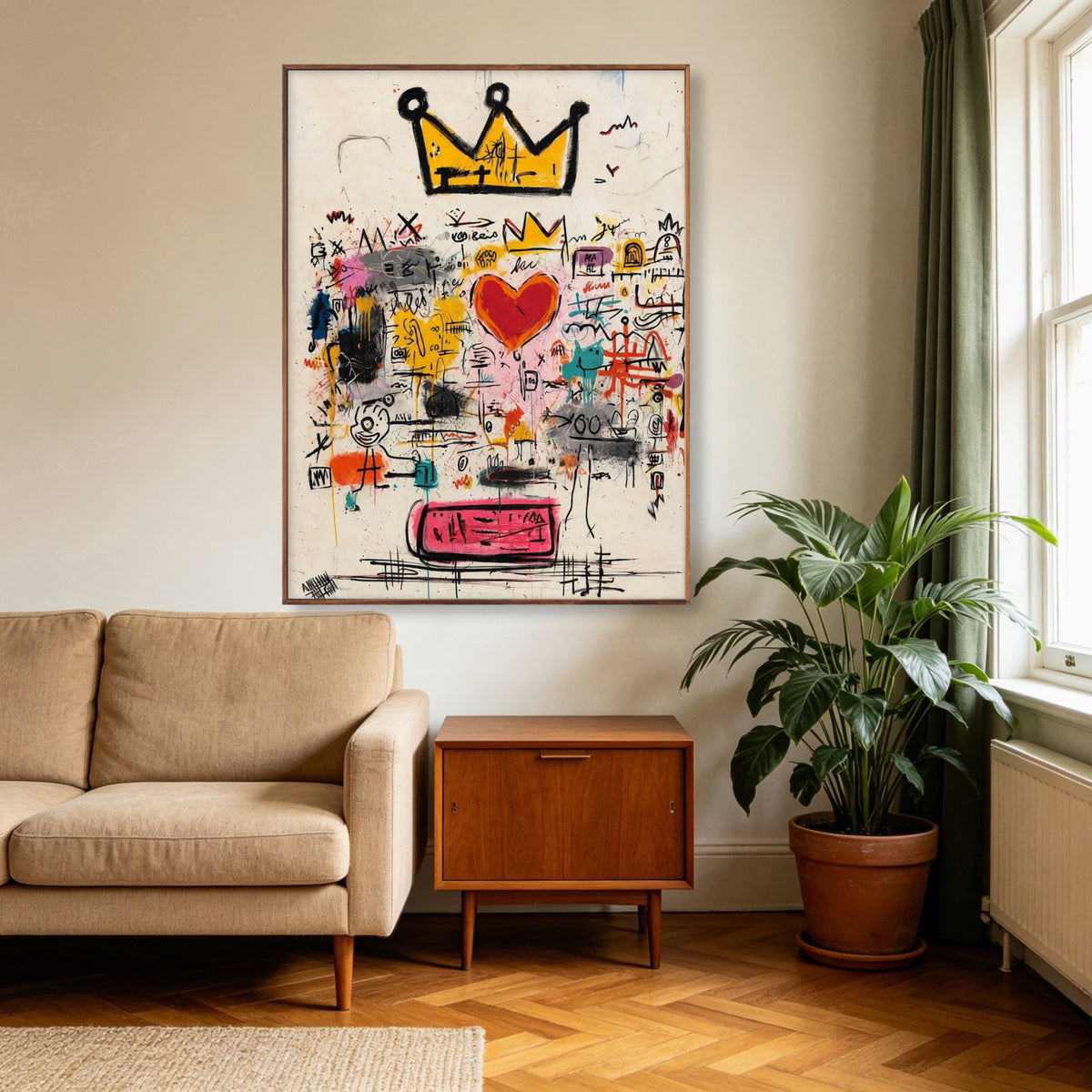 Crown Above Chaos oil painting room view 2