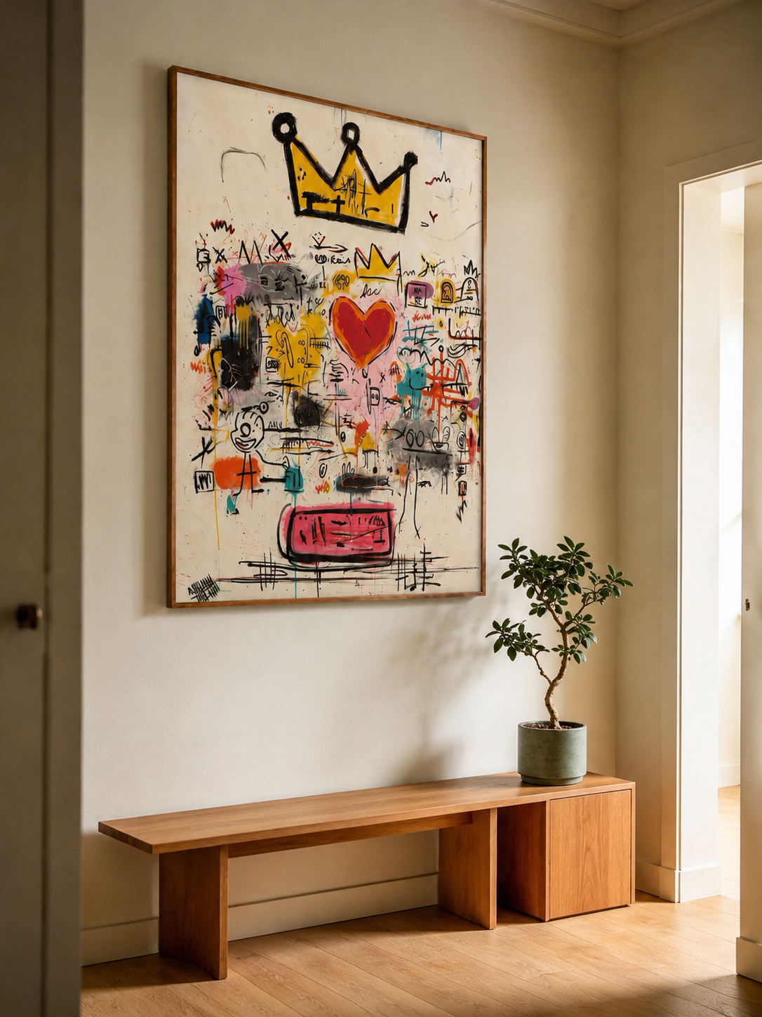 Crown Above Chaos oil painting room view 7