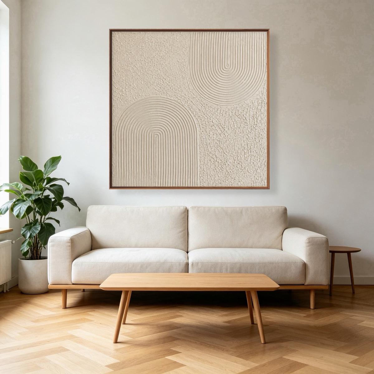 Curves In Balance — square geometric & linear art, view 1