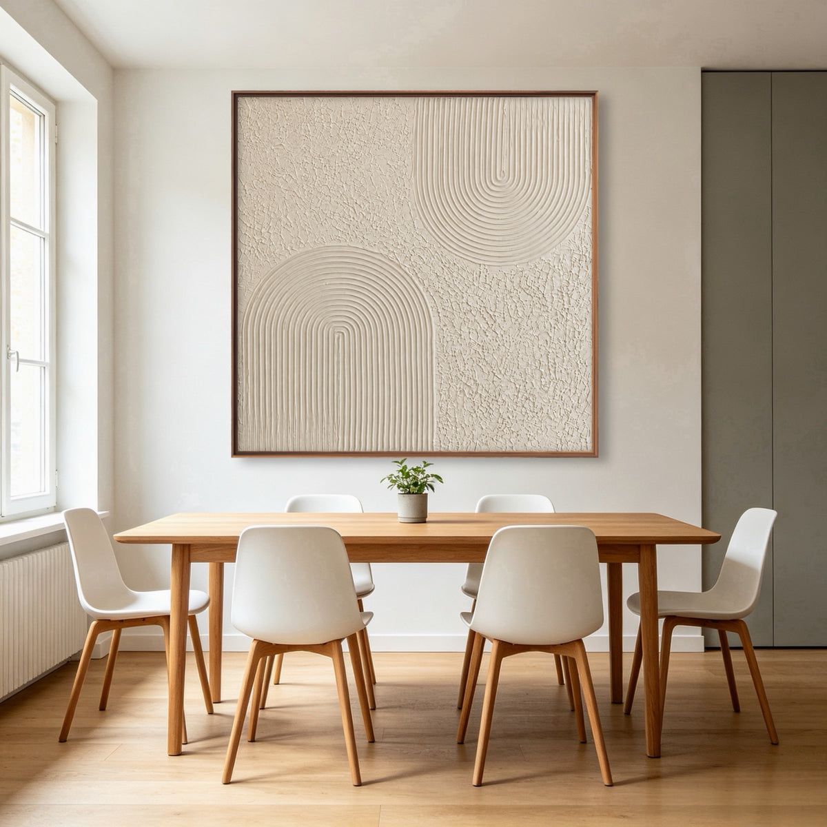 Curves In Balance — square geometric & linear art, view 2