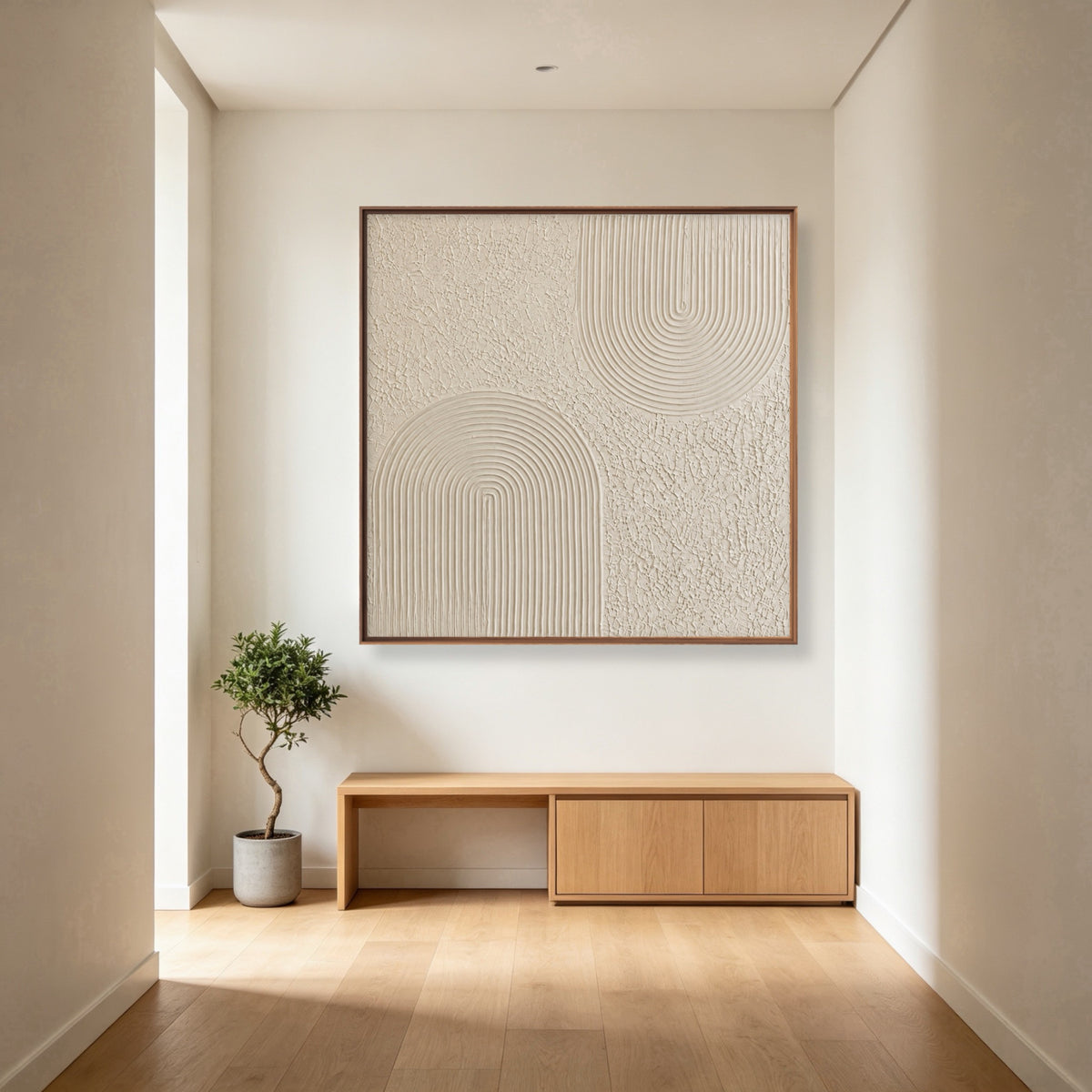 Curves In Balance — square geometric & linear art, view 3