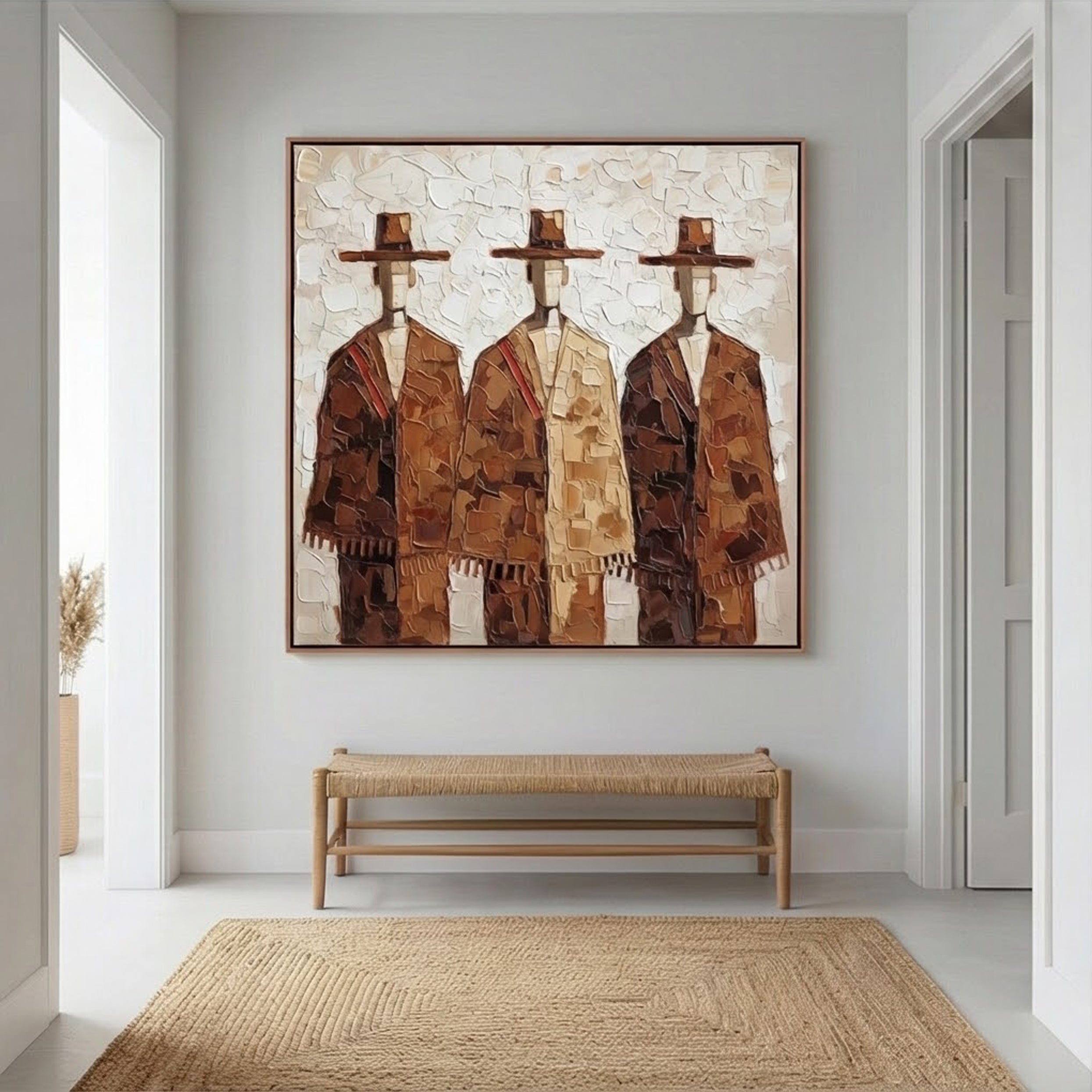 Textured Rustic Trio | Hat Silhouettes