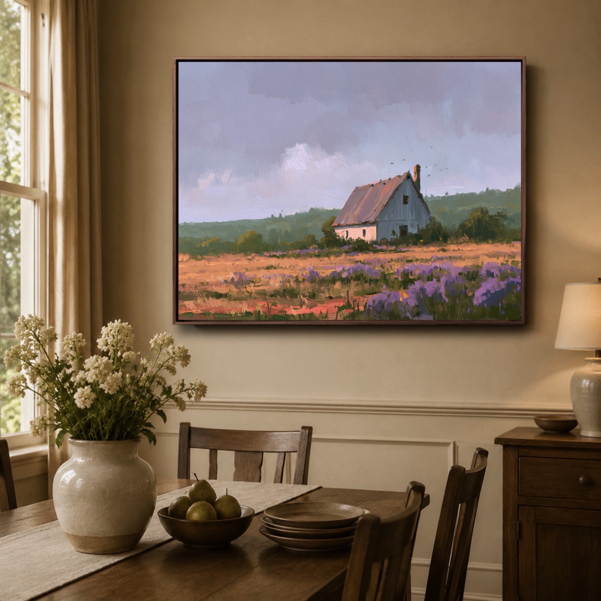 Landscape Art｜Meadow Barn Reverie