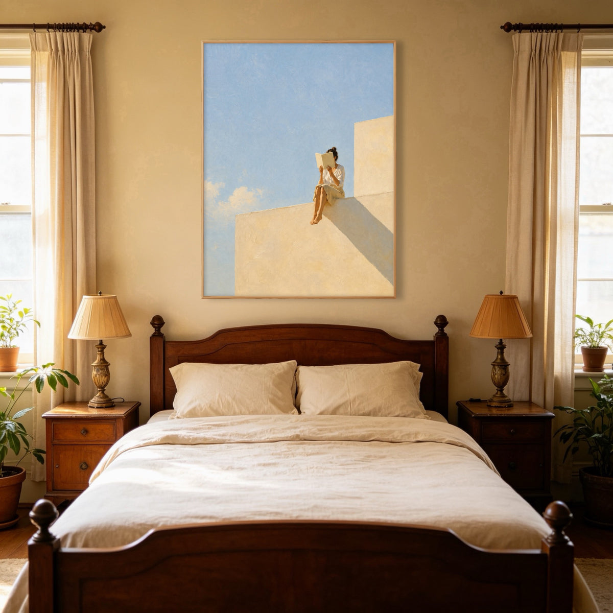 Desert Shadow Figure oil painting view 2