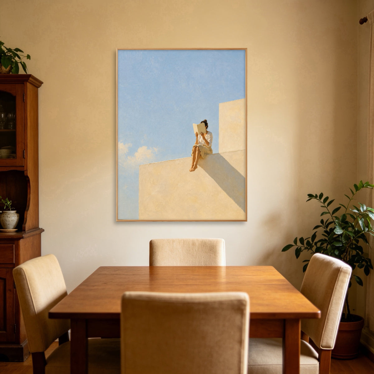 Desert Shadow Figure oil painting view 4