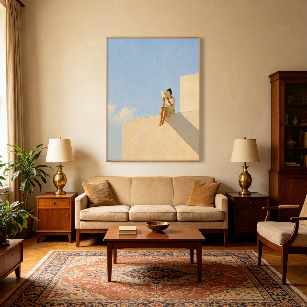 Desert Shadow Figure oil painting view 5