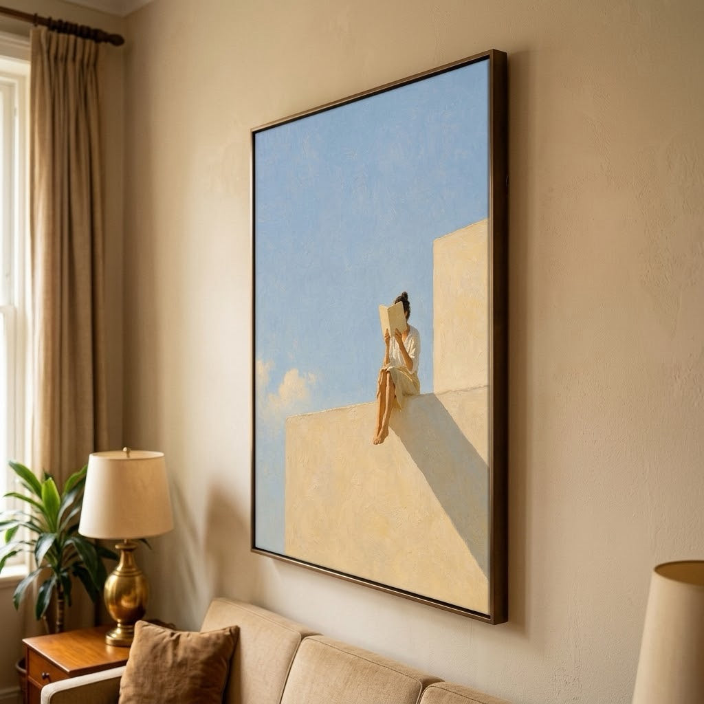Desert Shadow Figure oil painting view 7