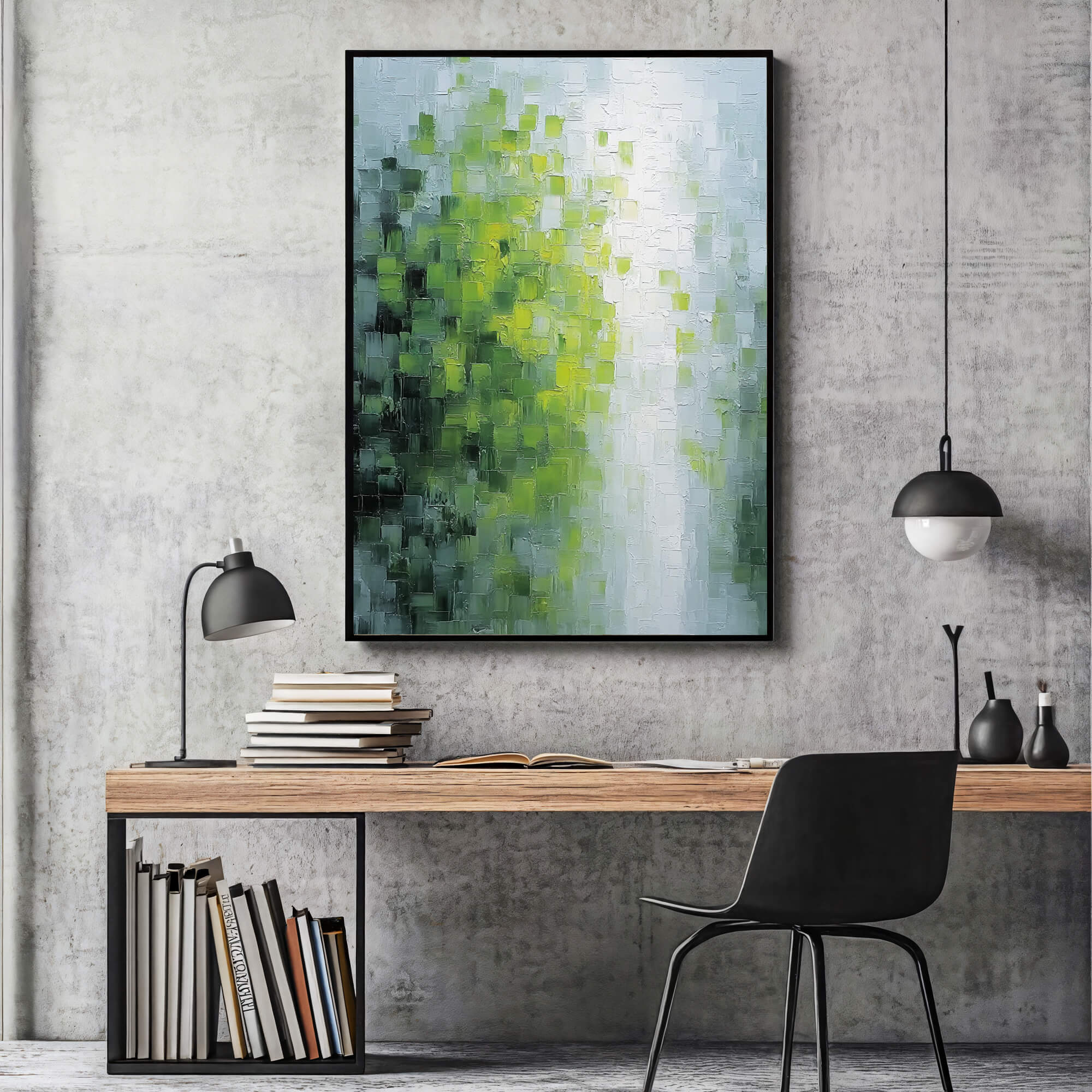 Impasto Block Glow | Lime Woods