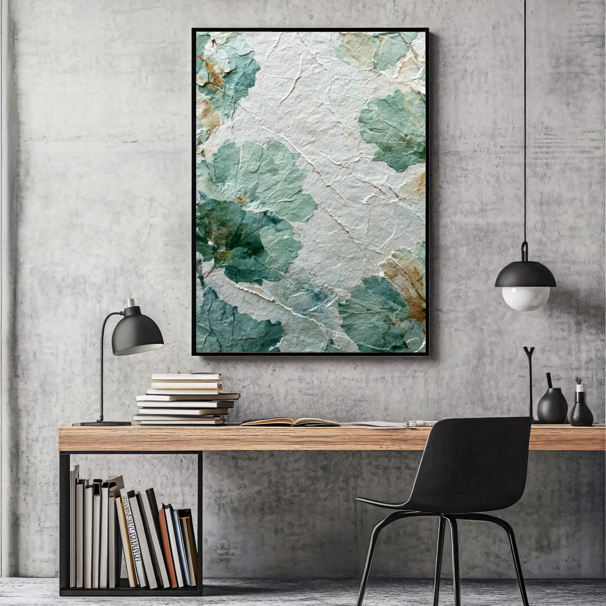 Crinkled Foliage Serene | Sage Bloom