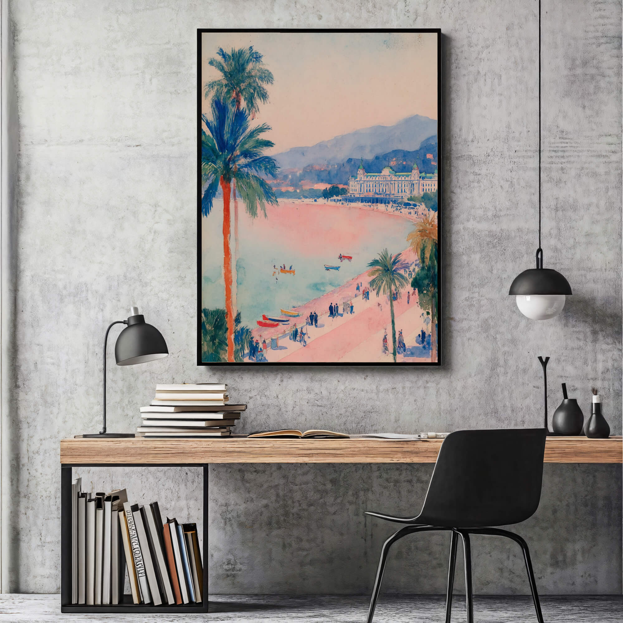 Pastel Riviera Vista | Monaco Coast