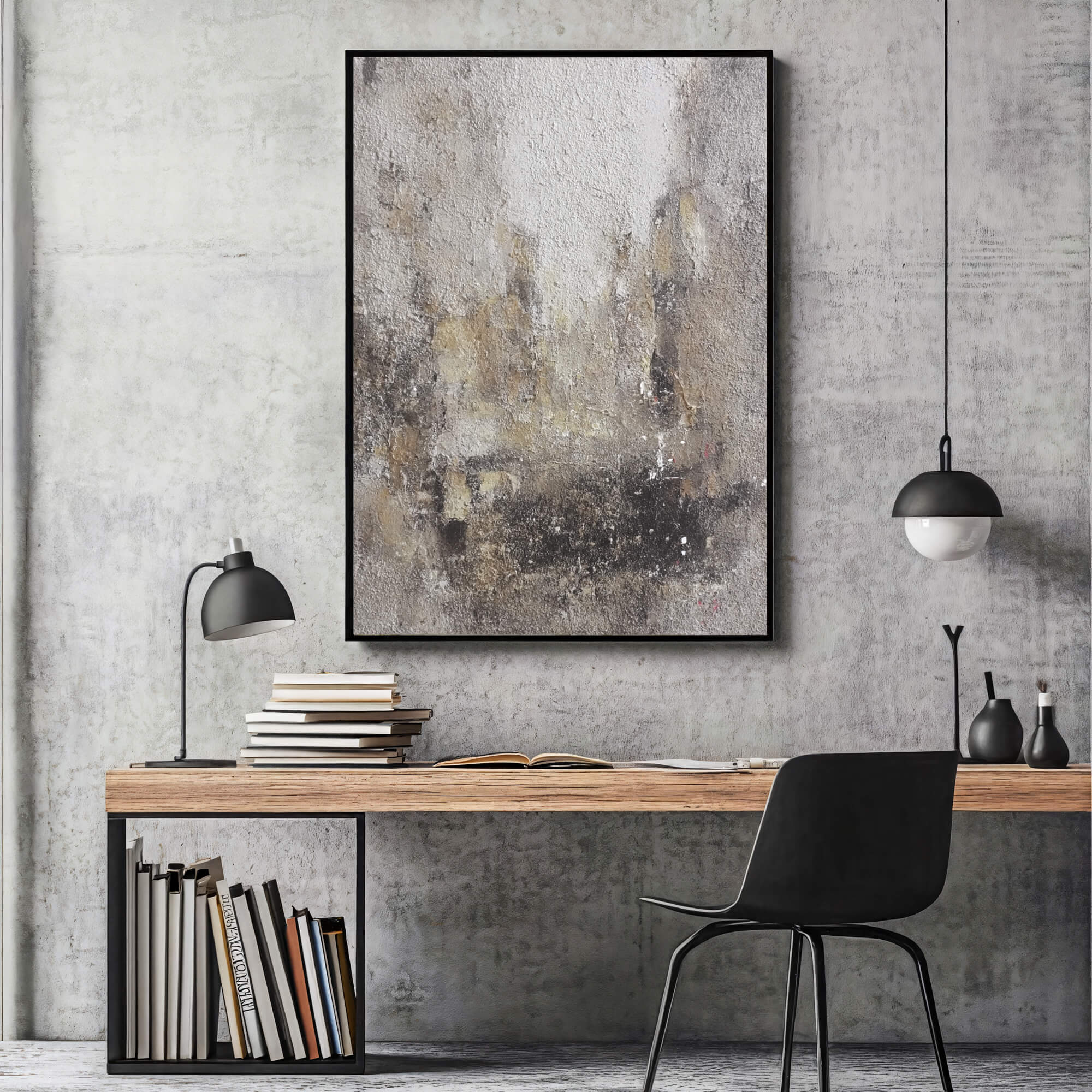 Textured Misty Abstract | Earthy Hues
