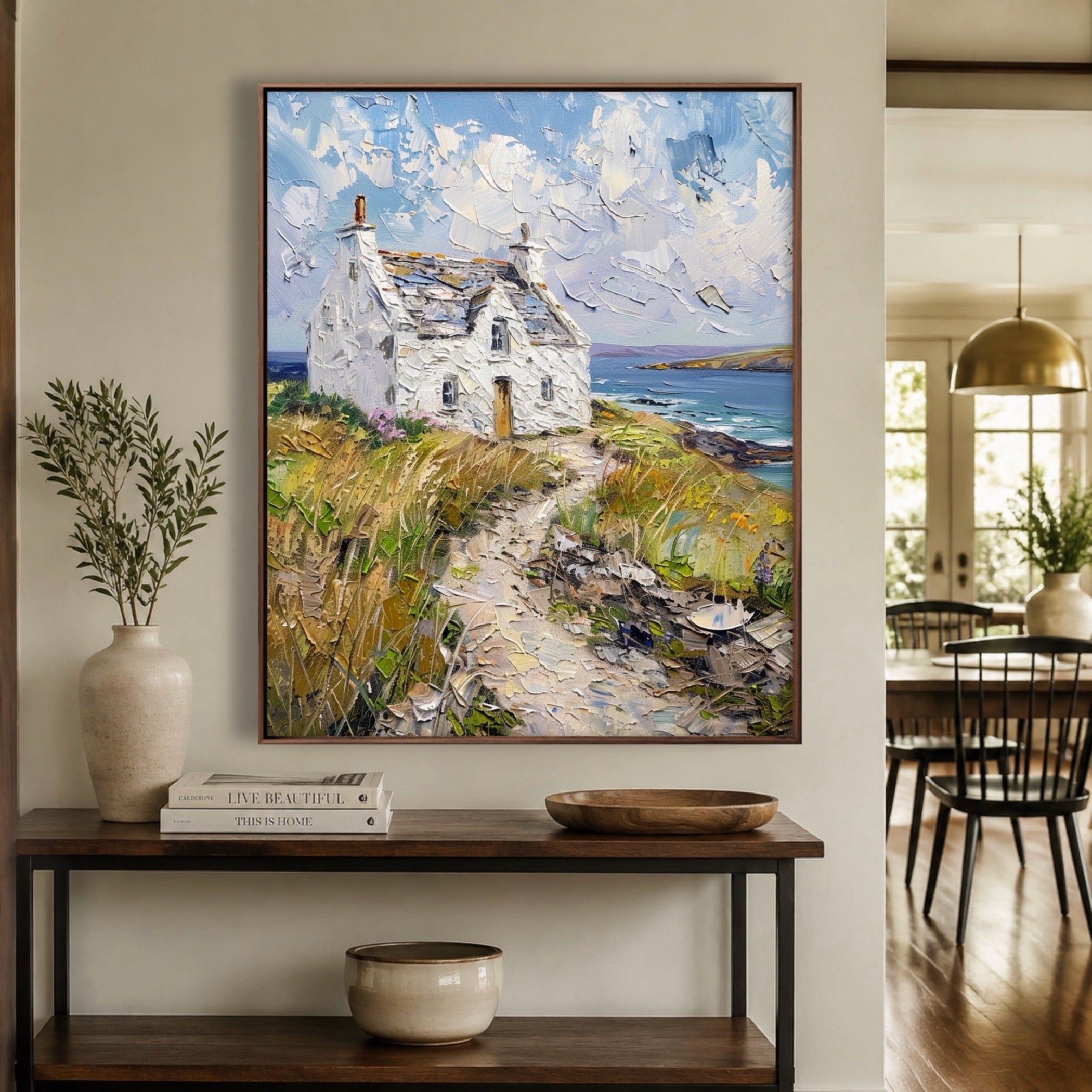 Coastal & Ocean Art｜Cliffside Wind Cottage