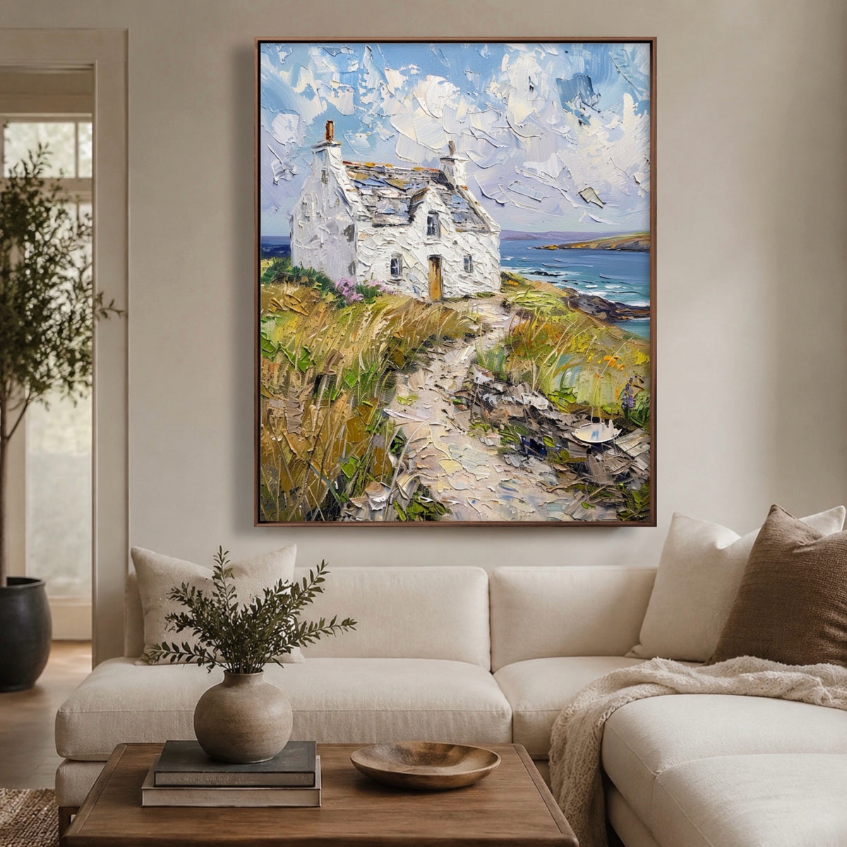 Coastal & Ocean Art｜Cliffside Wind Cottage