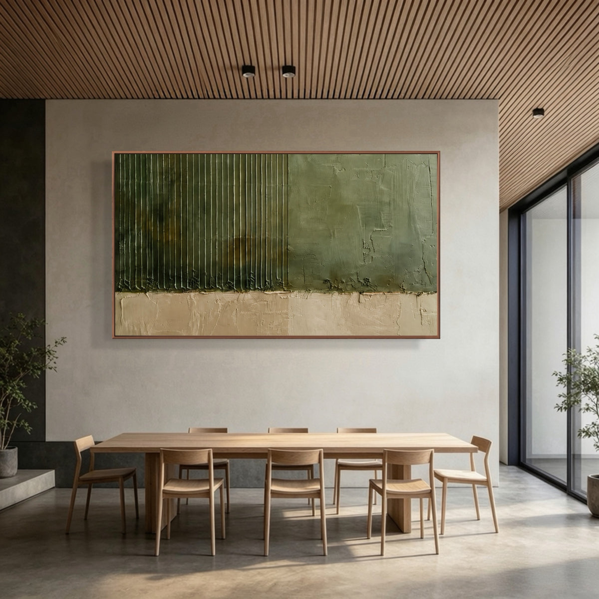 Edge Of Woodland — horizontal minimalist abstract art, view 2