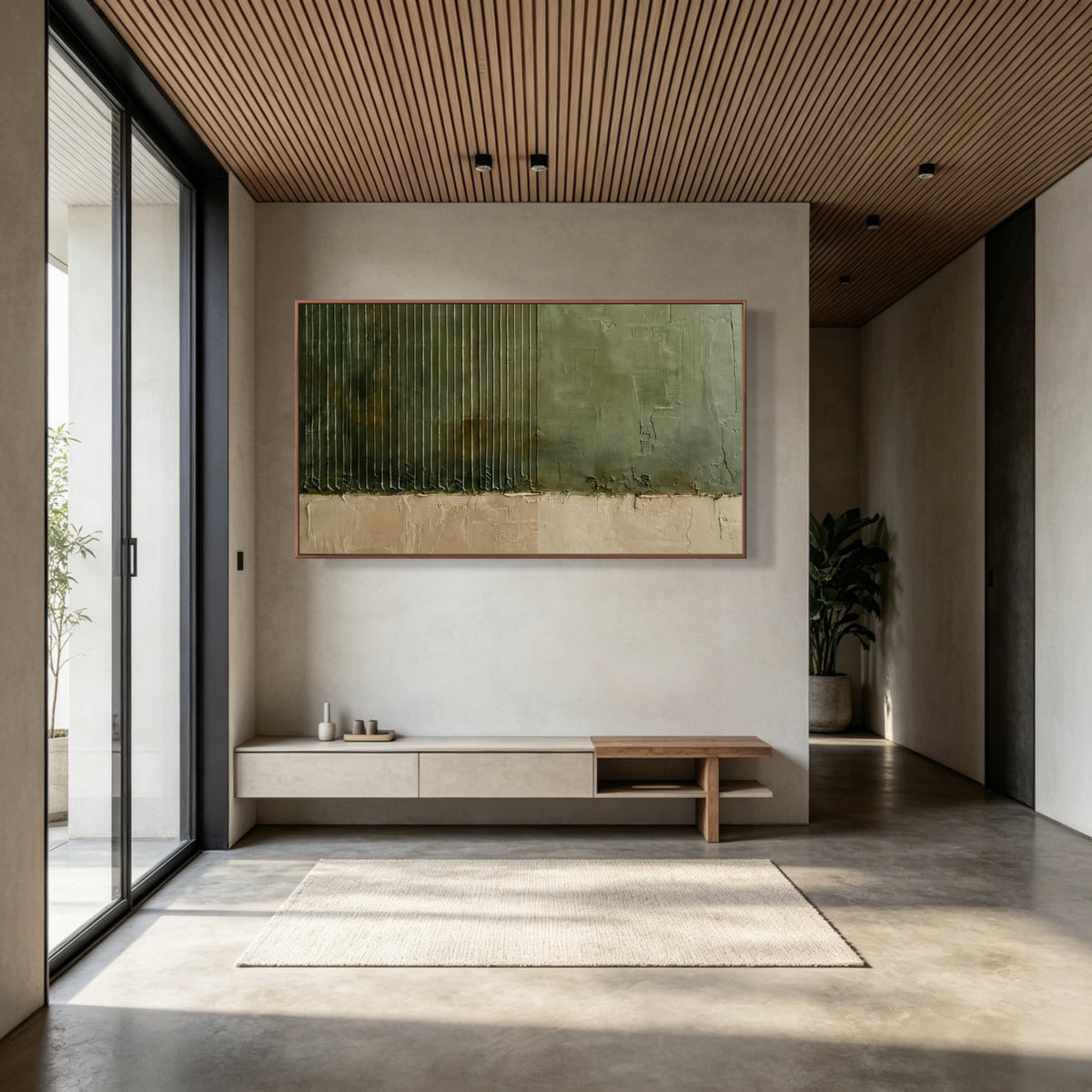 Edge Of Woodland — horizontal minimalist abstract art, view 3