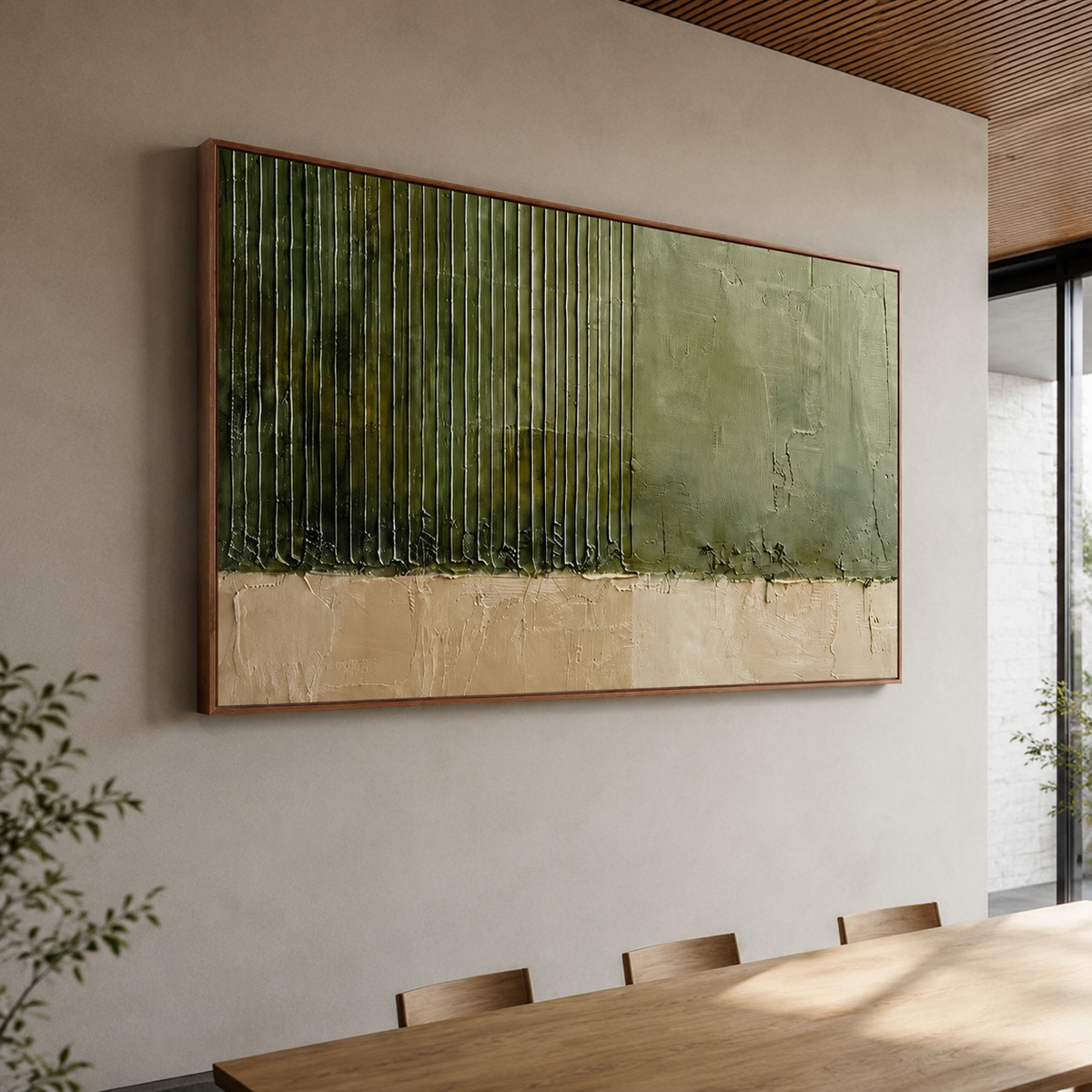 Edge Of Woodland — horizontal minimalist abstract art, view 6