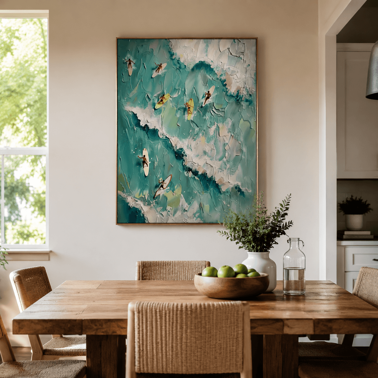 Impressionist Art | Aerial Surf Riders