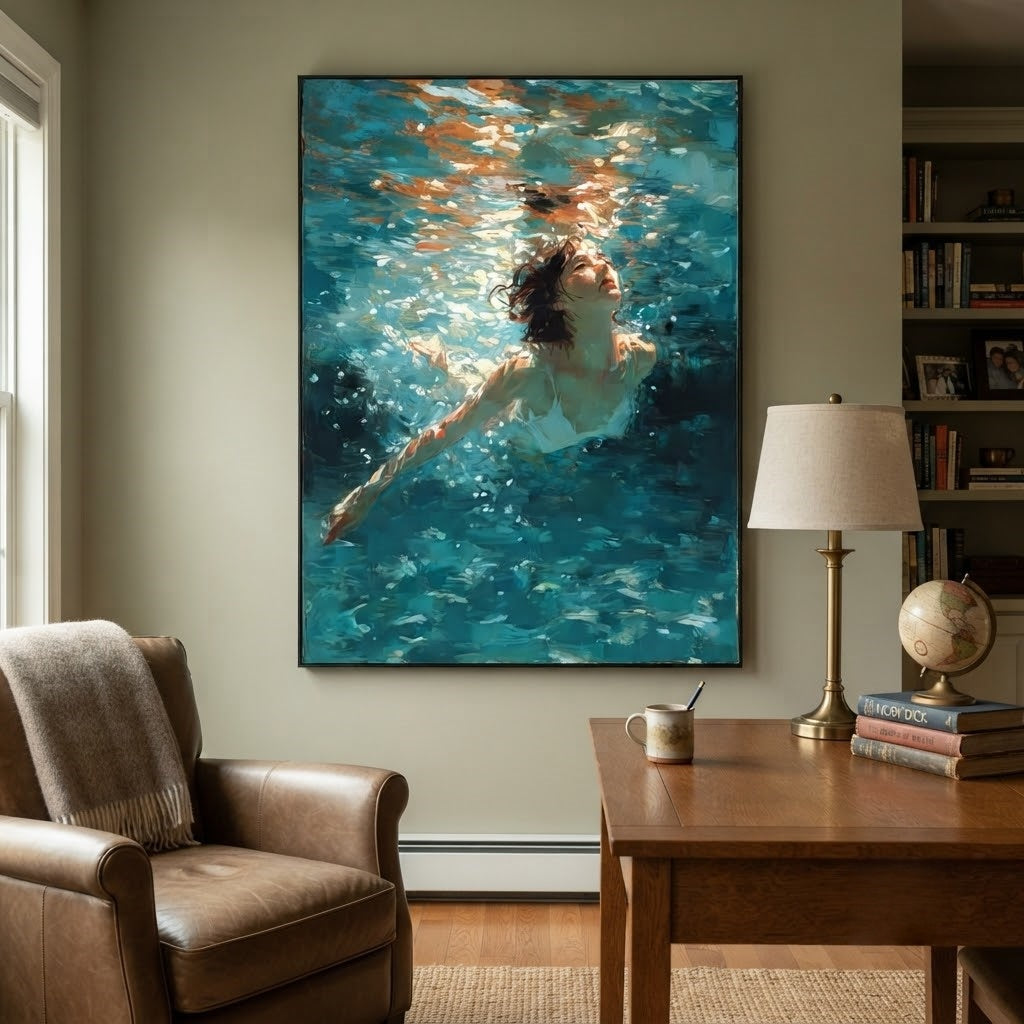 Impressionist Art | Underwater Glow Rise
