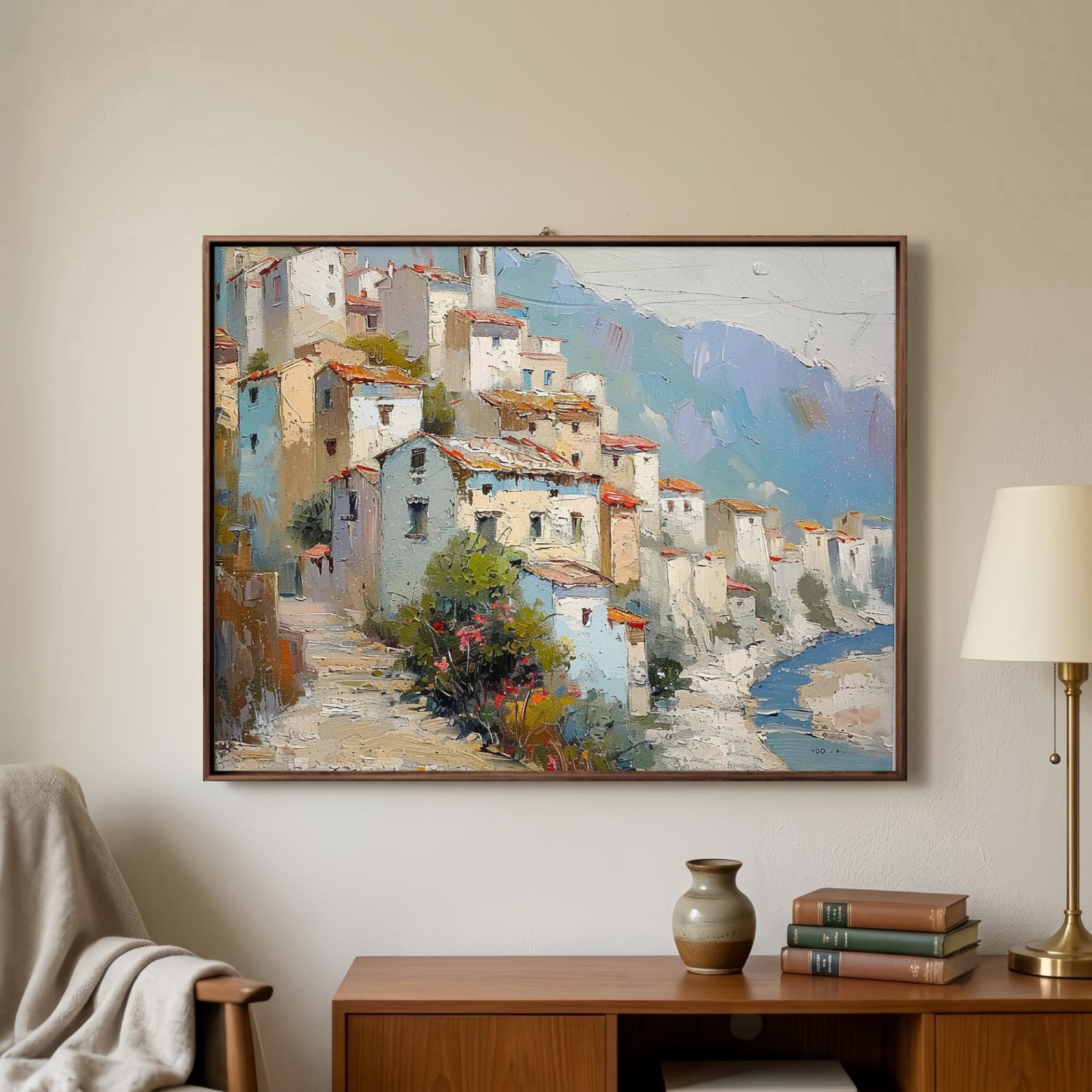 Neutrale geometrische Kunst | Strukturierte Eleganz
