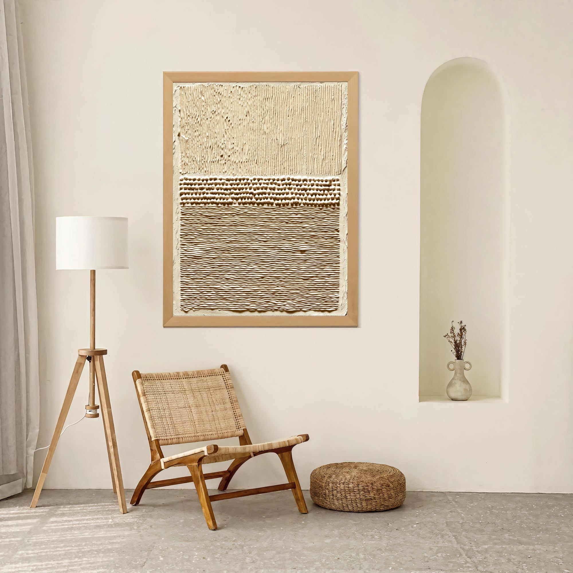 Textured Earthy Strata | Beige Tones