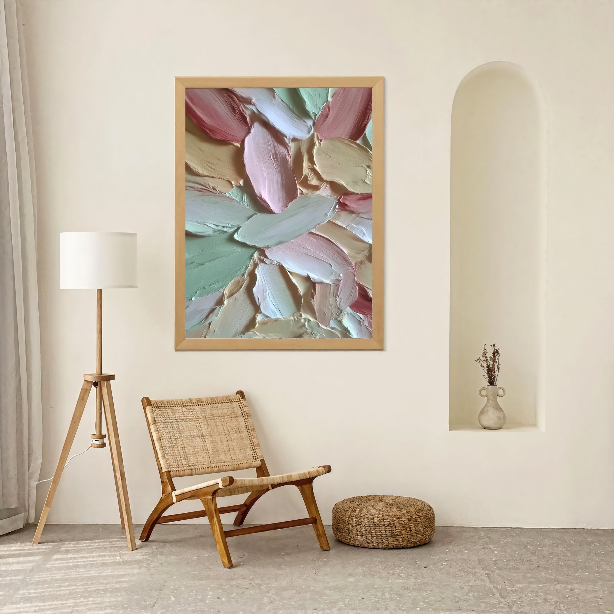 Textured Pastel Petals | Gentle Blooms